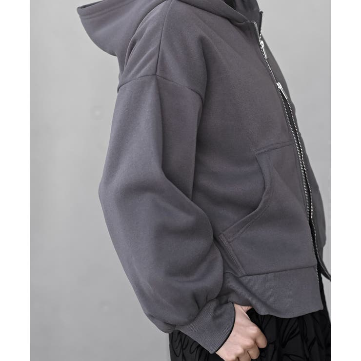 裏起毛ショートジップパーカー | rps | 詳細画像17 