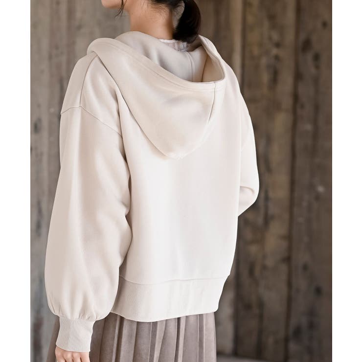 裏起毛ショートジップパーカー | rps | 詳細画像8 