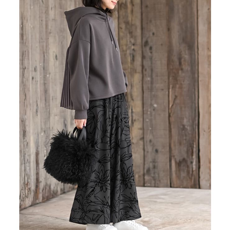 ＢＡＣＫプリーツ裏起毛ワイドパーカー | rps | 詳細画像11 