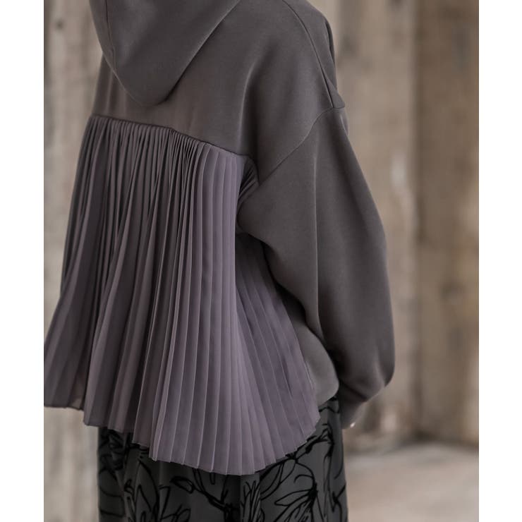 ＢＡＣＫプリーツ裏起毛ワイドパーカー | rps | 詳細画像17 