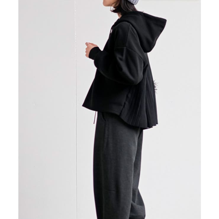 ＢＡＣＫプリーツ裏起毛ワイドパーカー | rps | 詳細画像19 
