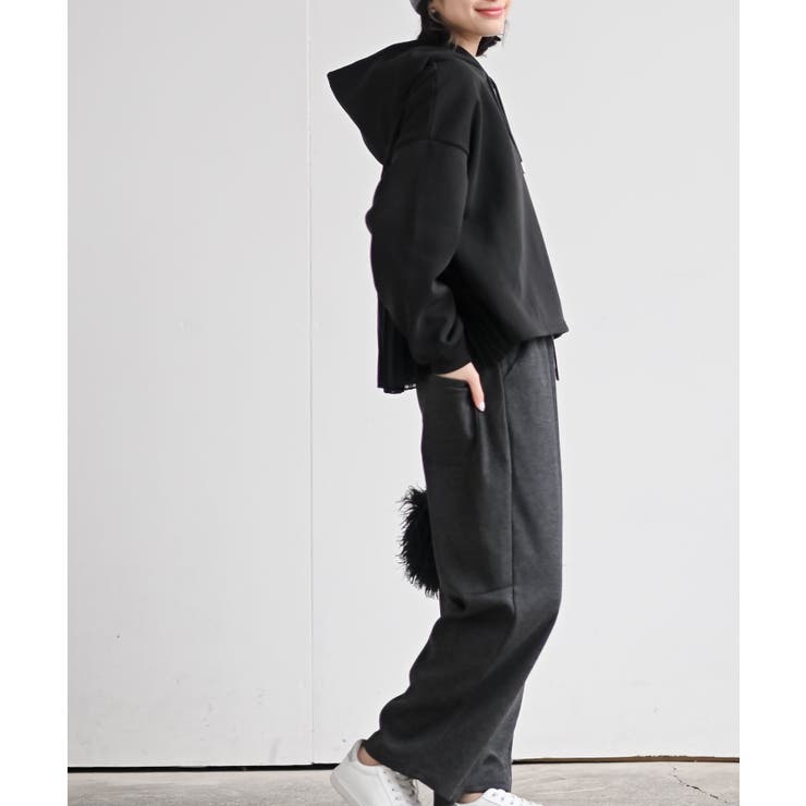 ＢＡＣＫプリーツ裏起毛ワイドパーカー | rps | 詳細画像21 