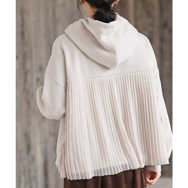 ＢＡＣＫプリーツ裏起毛ワイドパーカー | rps | 詳細画像8 