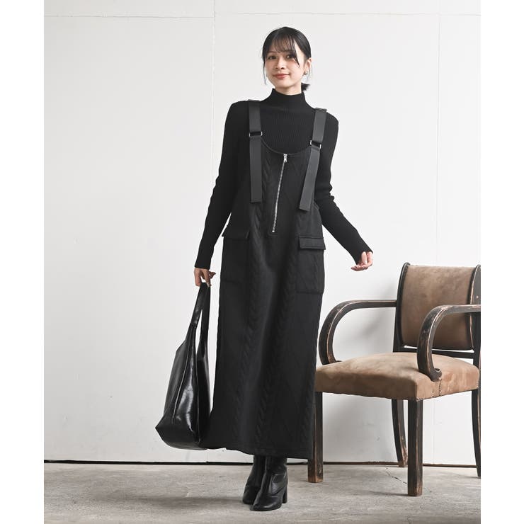 ケーブル柄ふくれジャガードジャンスカ | rps | 詳細画像2 