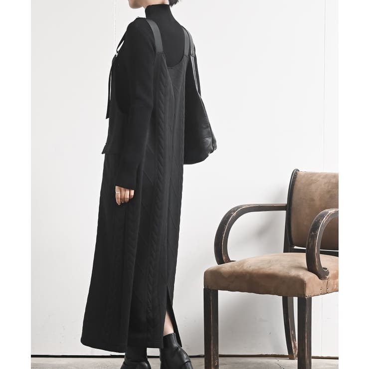 ケーブル柄ふくれジャガードジャンスカ | rps | 詳細画像3 