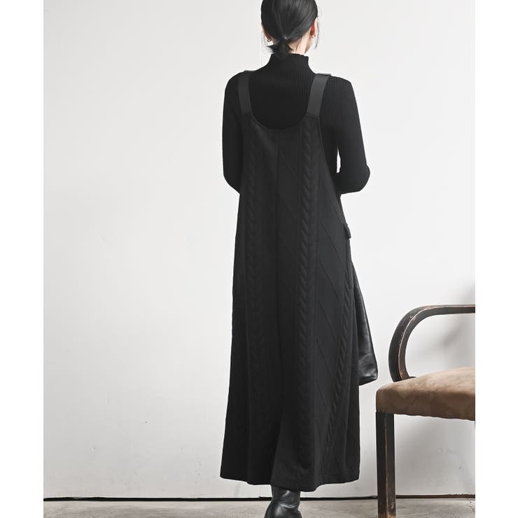 ケーブル柄ふくれジャガードジャンスカ | rps | 詳細画像4 