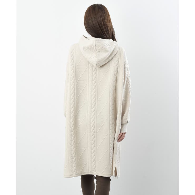 ケーブル柄パーカーワンピース | rps | 詳細画像45 