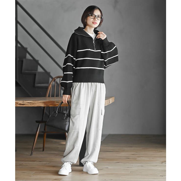 フロントＺＩＰフェイクニットプルオーバー | rps | 詳細画像26 