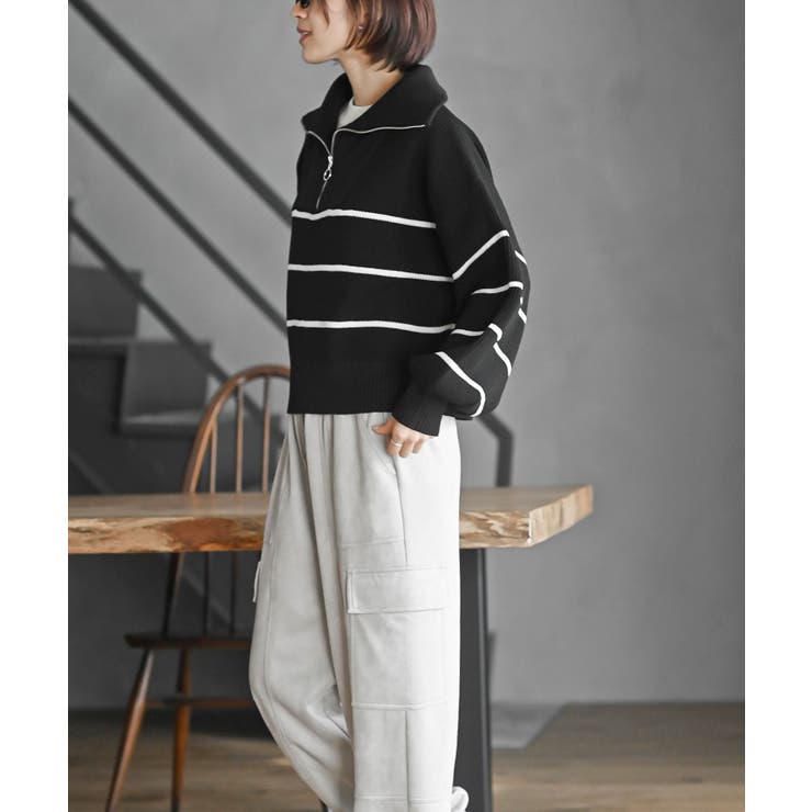 フロントＺＩＰフェイクニットプルオーバー | rps | 詳細画像27 