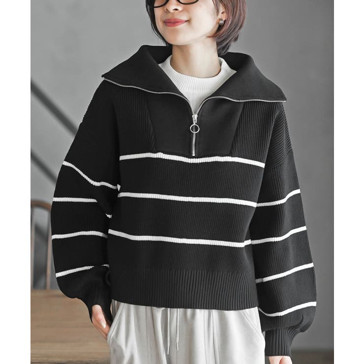 フロントＺＩＰフェイクニットプルオーバー | rps | 詳細画像30 