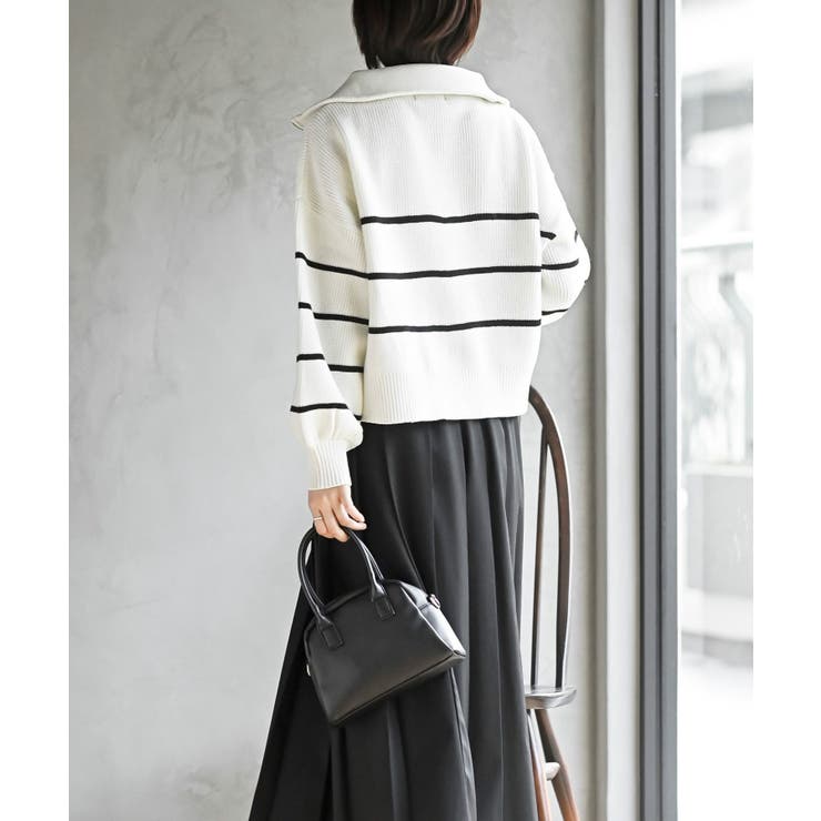 フロントＺＩＰフェイクニットプルオーバー | rps | 詳細画像4 