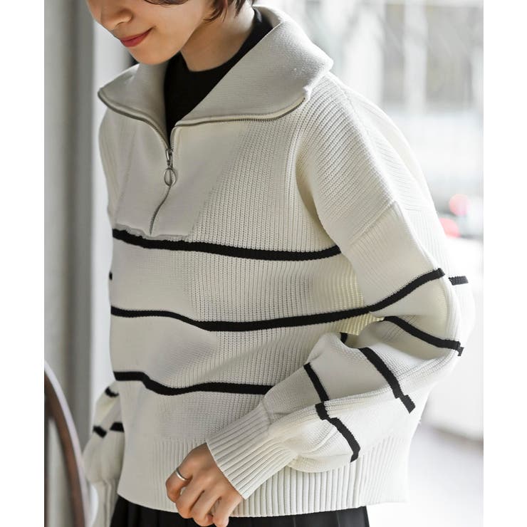 フロントＺＩＰフェイクニットプルオーバー | rps | 詳細画像7 