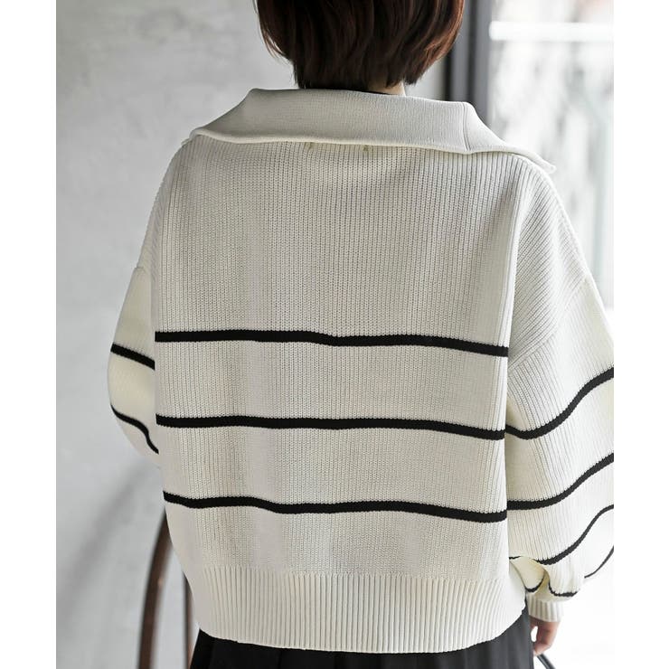 フロントＺＩＰフェイクニットプルオーバー | rps | 詳細画像8 