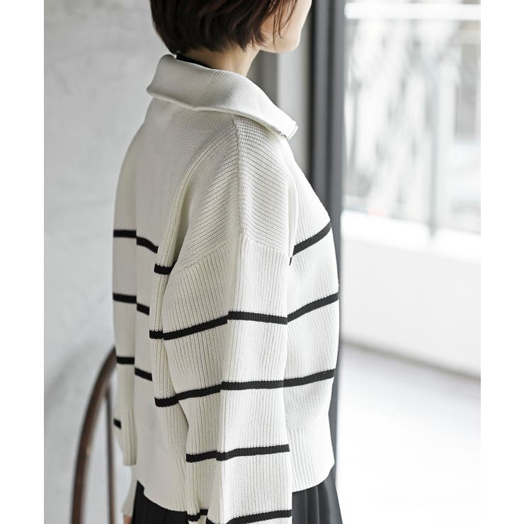 フロントＺＩＰフェイクニットプルオーバー | rps | 詳細画像9 