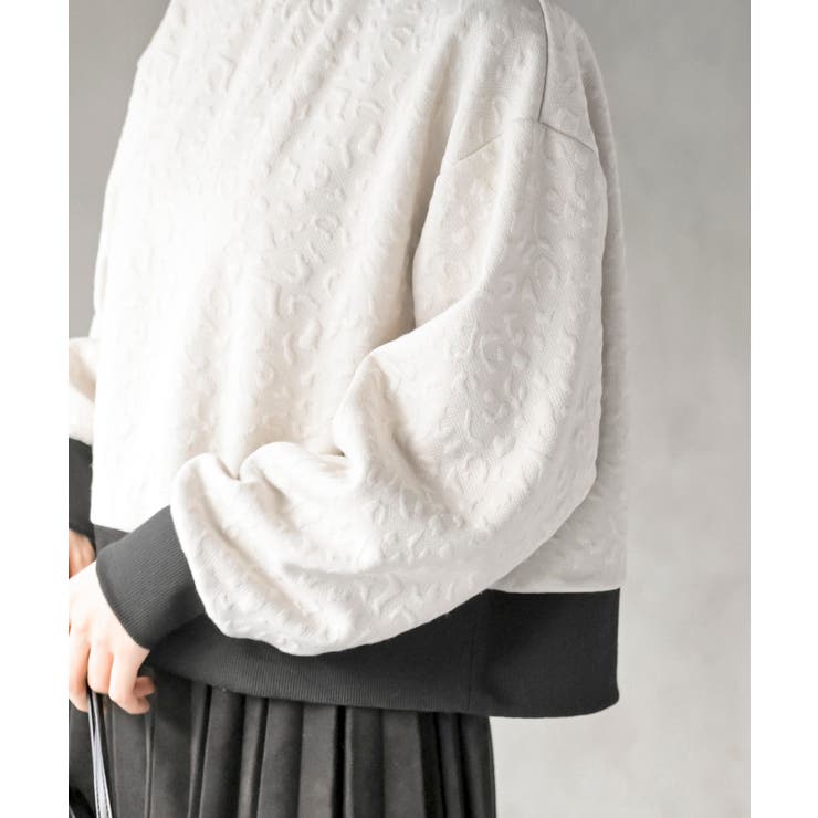 ふくれジャガードハイネックプルオーバー[品番：RPSW0003372]｜rps