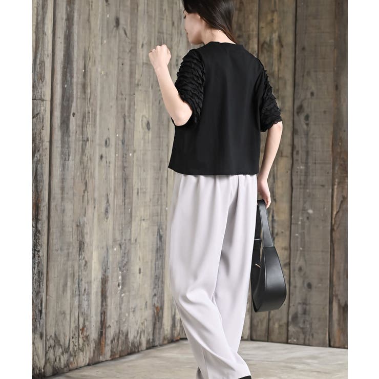 フリルジャガードスリーブ半袖Ｔｅｅ | rps | 詳細画像13 