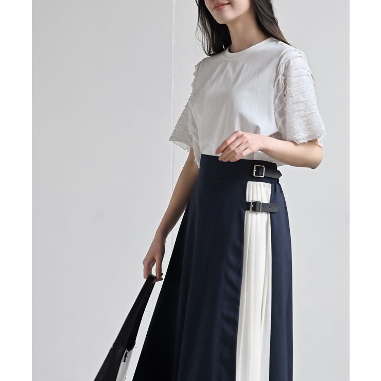 フリルジャガードスリーブ半袖Ｔｅｅ | rps | 詳細画像3 