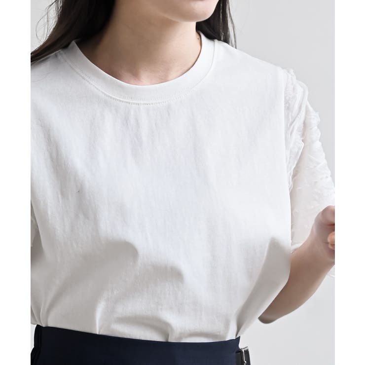 フリルジャガードスリーブ半袖Ｔｅｅ | rps | 詳細画像6 