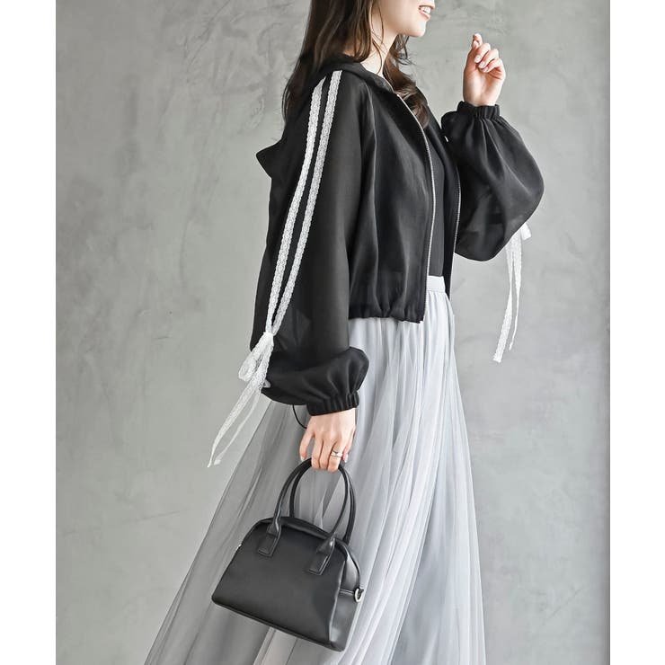 レースリボントラックフードシアージャケット | rps | 詳細画像11 