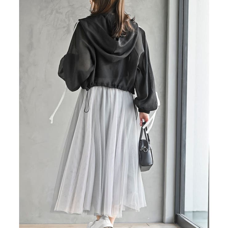 レースリボントラックフードシアージャケット | rps | 詳細画像12 