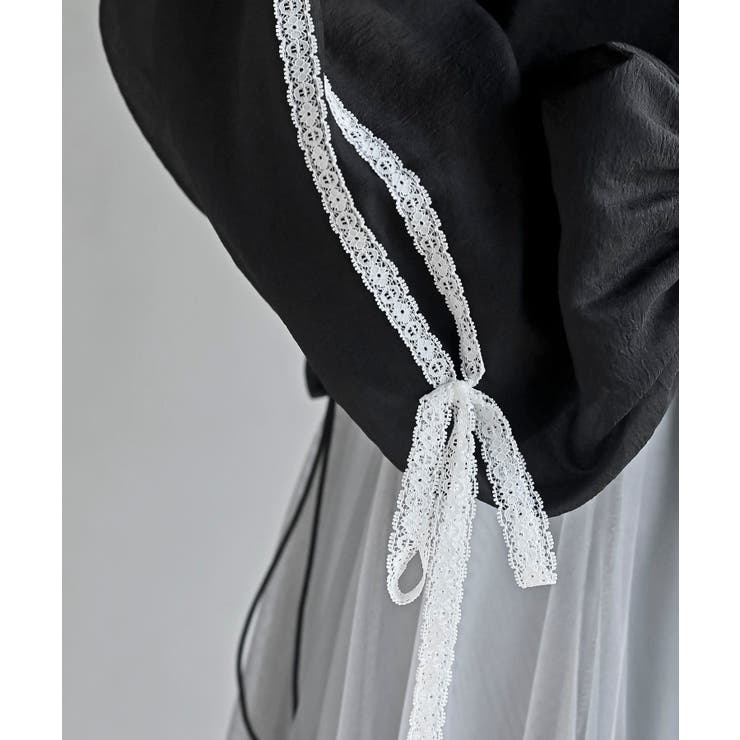 レースリボントラックフードシアージャケット | rps | 詳細画像17 