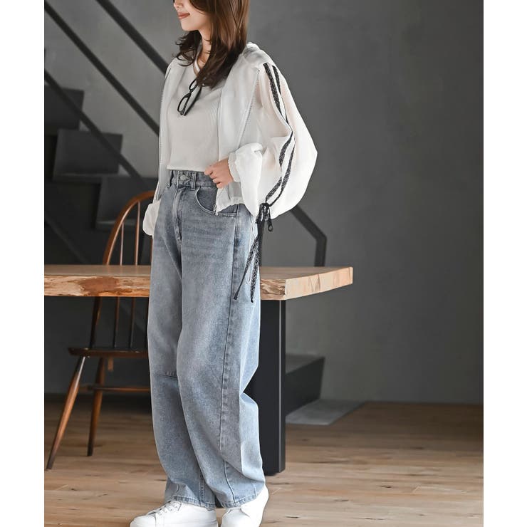 レースリボントラックフードシアージャケット | rps | 詳細画像3 