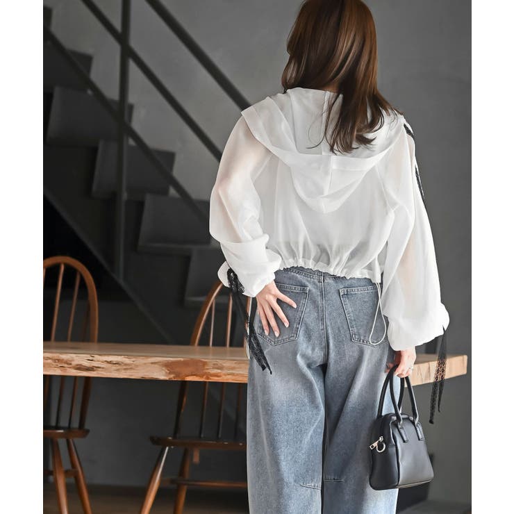 レースリボントラックフードシアージャケット | rps | 詳細画像4 