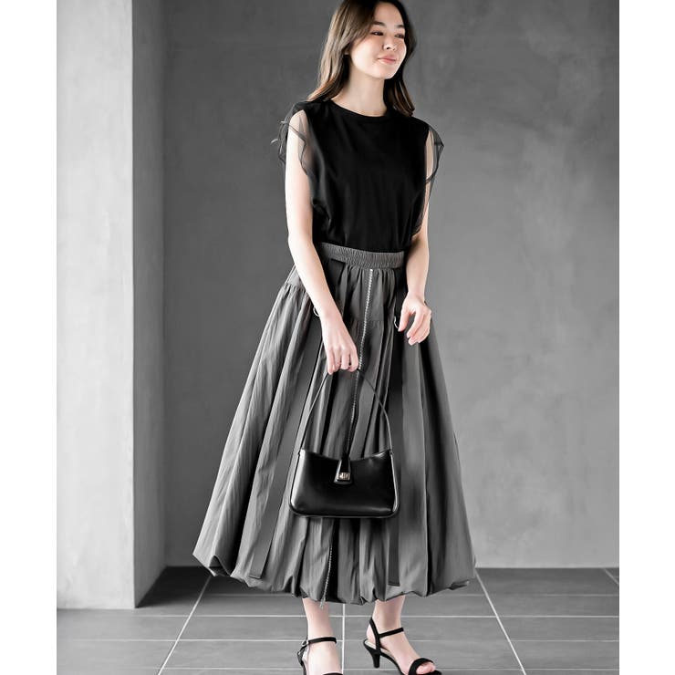 チュールレイヤードノースリブＴｅｅ | rps | 詳細画像11 