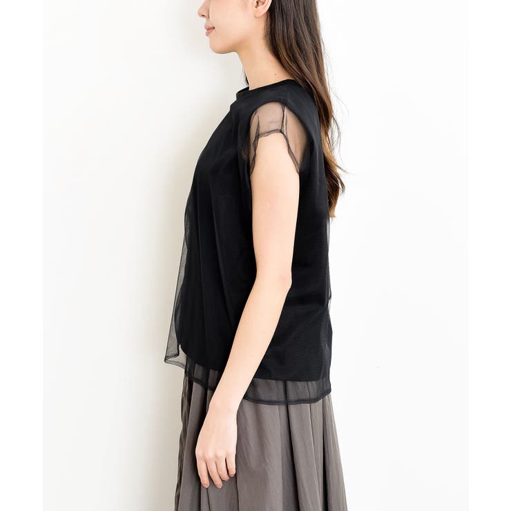 チュールレイヤードノースリブＴｅｅ | rps | 詳細画像19 