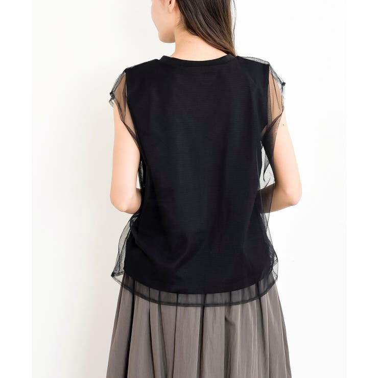 チュールレイヤードノースリブＴｅｅ | rps | 詳細画像20 