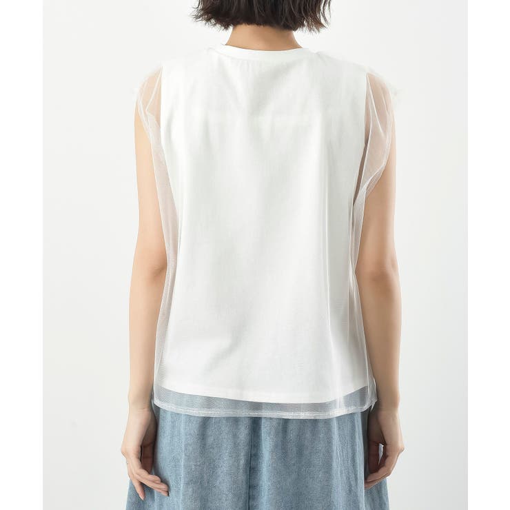 チュールレイヤードノースリブＴｅｅ | rps | 詳細画像21 