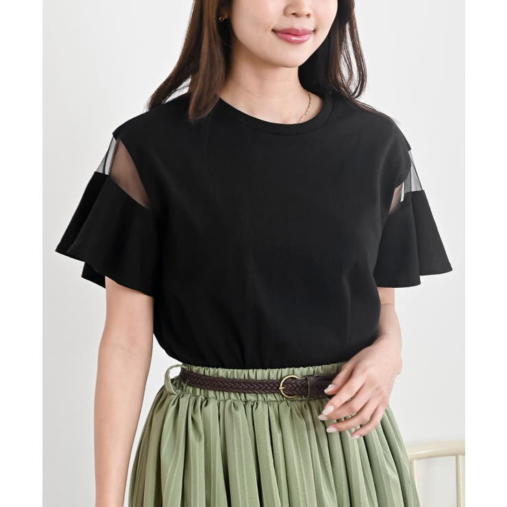 シースルーフレアースリーブＴｅｅ | rps | 詳細画像1 