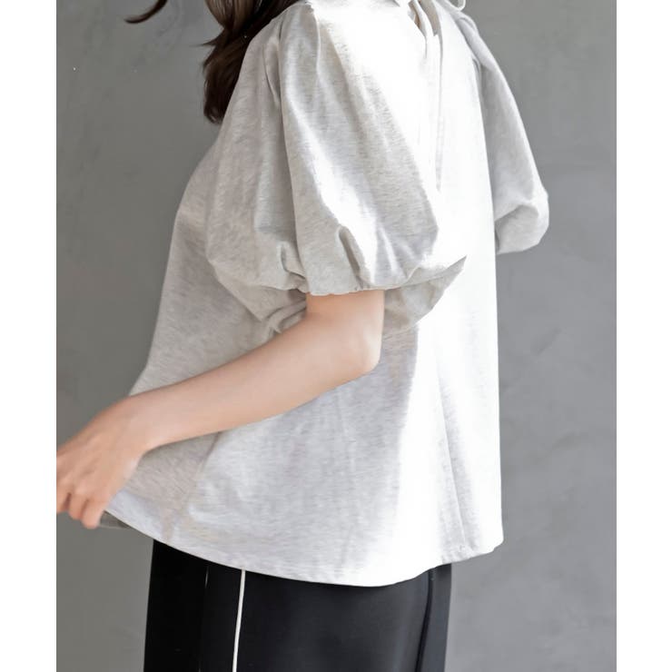 スタンドカラーパフスリーブＴ | rps | 詳細画像17 