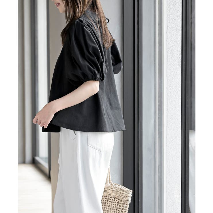 スタンドカラーパフスリーブＴ | rps | 詳細画像19 