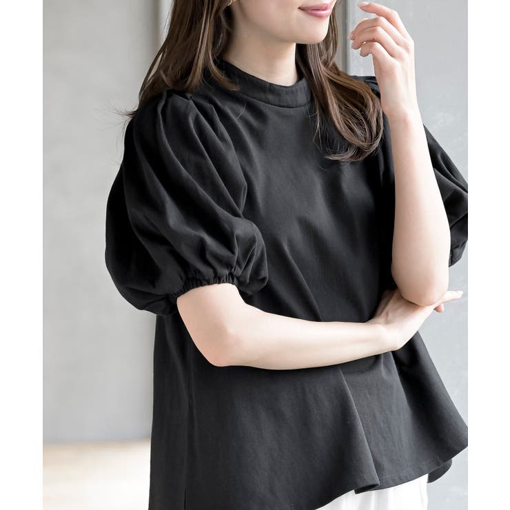 スタンドカラーパフスリーブＴ | rps | 詳細画像23 