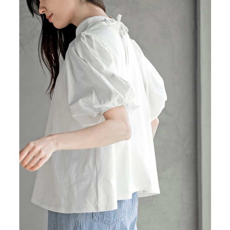 スタンドカラーパフスリーブＴ | rps | 詳細画像9 