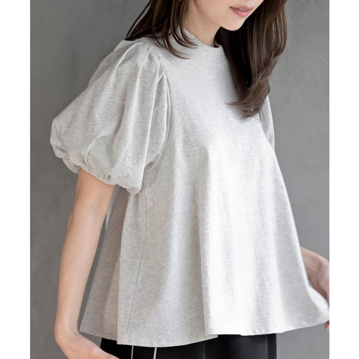 オートミール | スタンドカラーパフスリーブＴ | rps