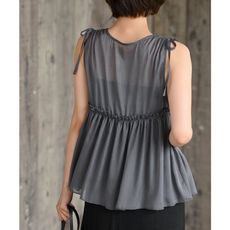 光沢シアーリボンベスト | rps | 詳細画像16 