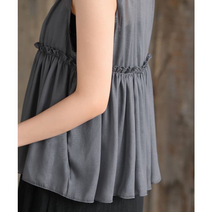 光沢シアーリボンベスト | rps | 詳細画像17 