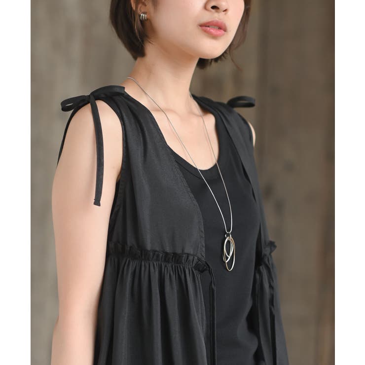 光沢シアーリボンベスト | rps | 詳細画像23 