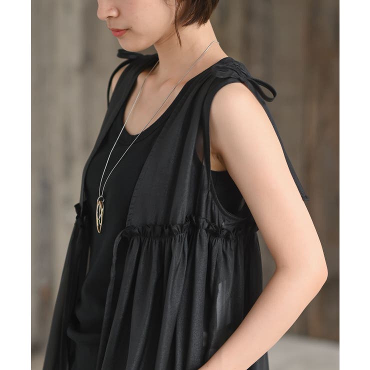 光沢シアーリボンベスト | rps | 詳細画像25 