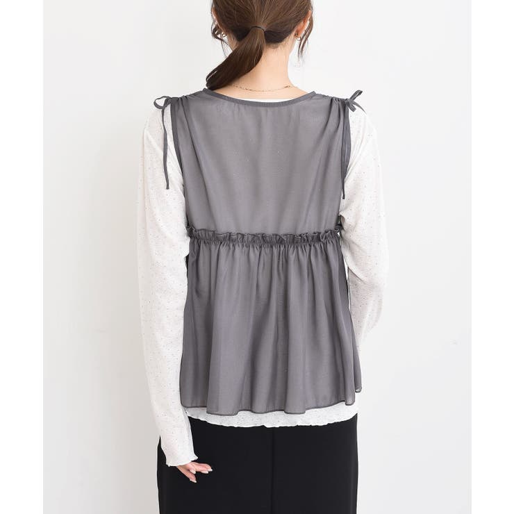 光沢シアーリボンベスト | rps | 詳細画像28 