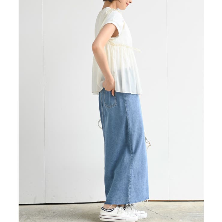 光沢シアーリボンベスト | rps | 詳細画像5 