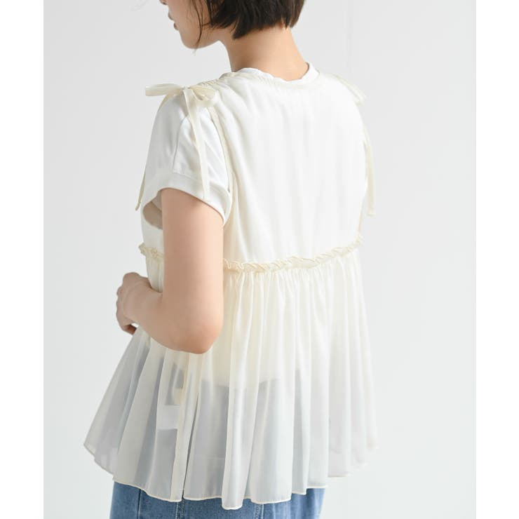 光沢シアーリボンベスト | rps | 詳細画像8 