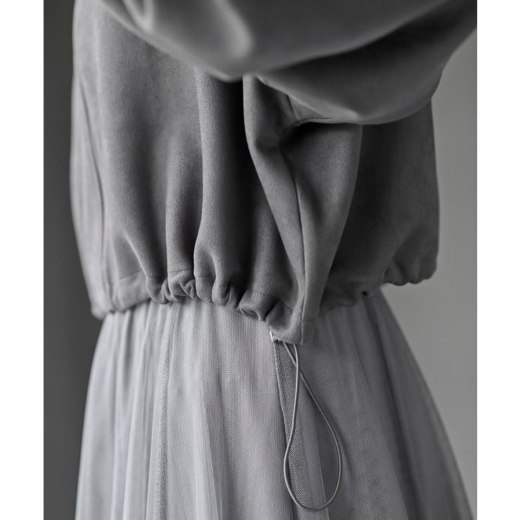 リボン袖スエードポンチトラックジャケット | rps | 詳細画像9 