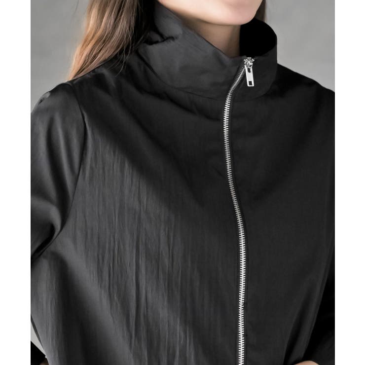 スタンドネックバルーンロングブルゾン | rps | 詳細画像10 