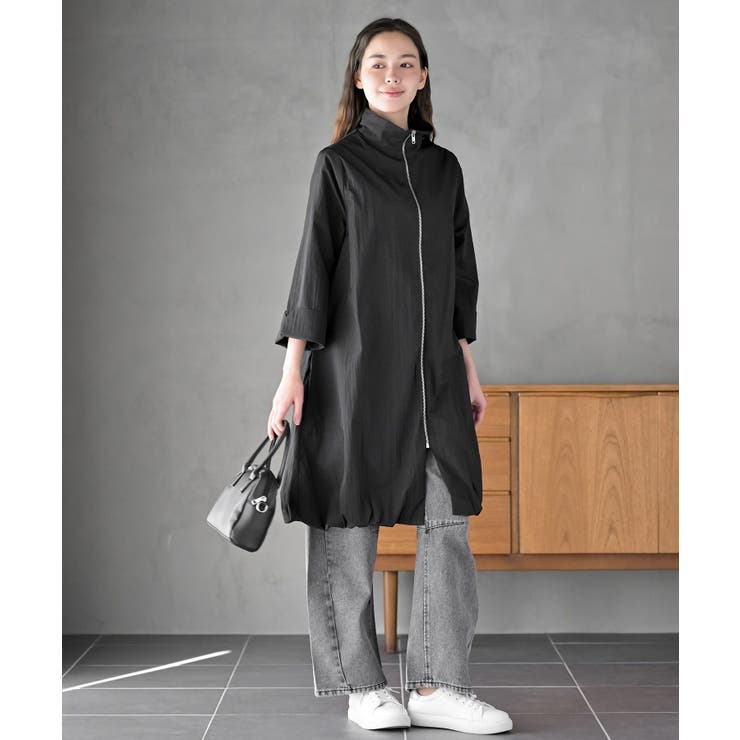 スタンドネックバルーンロングブルゾン | rps | 詳細画像2 