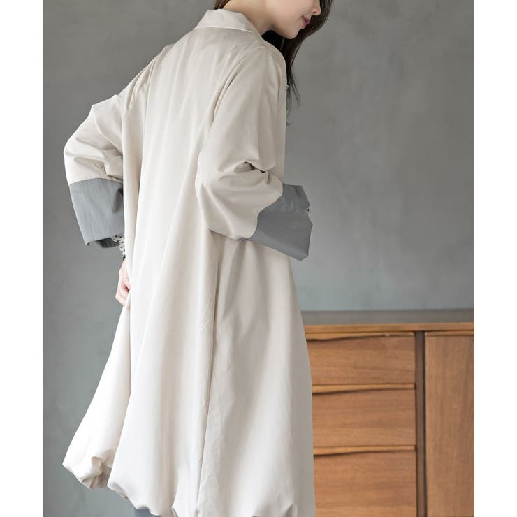 スタンドネックバルーンロングブルゾン | rps | 詳細画像27 