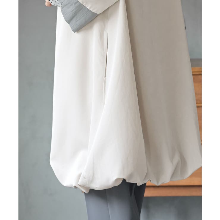 スタンドネックバルーンロングブルゾン | rps | 詳細画像28 