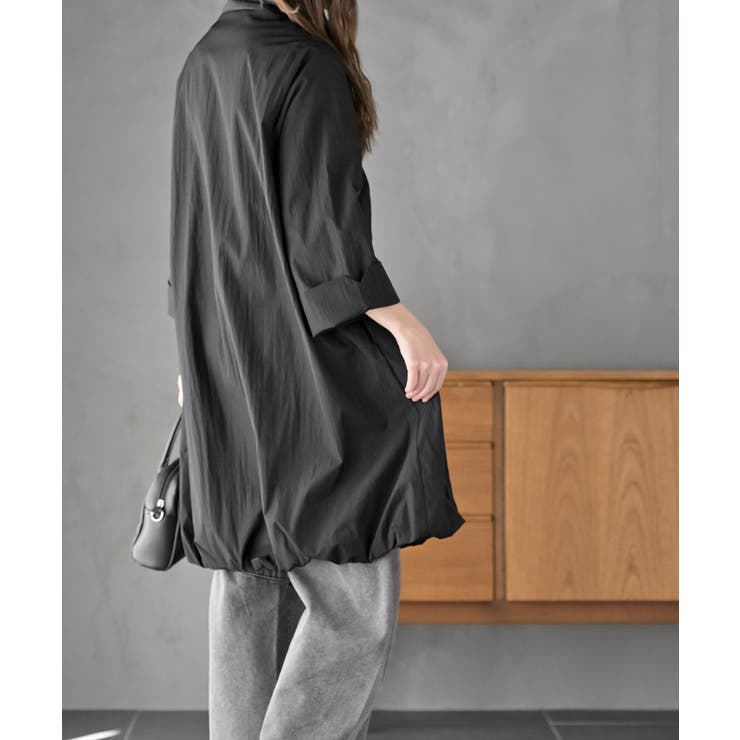 スタンドネックバルーンロングブルゾン | rps | 詳細画像5 